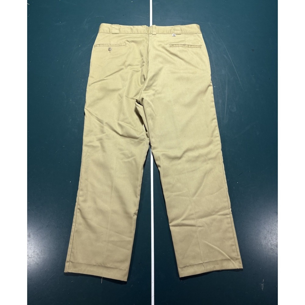 Vintage 70s Dickies Chino Work Pants Plaid Flannel Lined Men's 36x28 Talon Rare - Picture 11 of 16